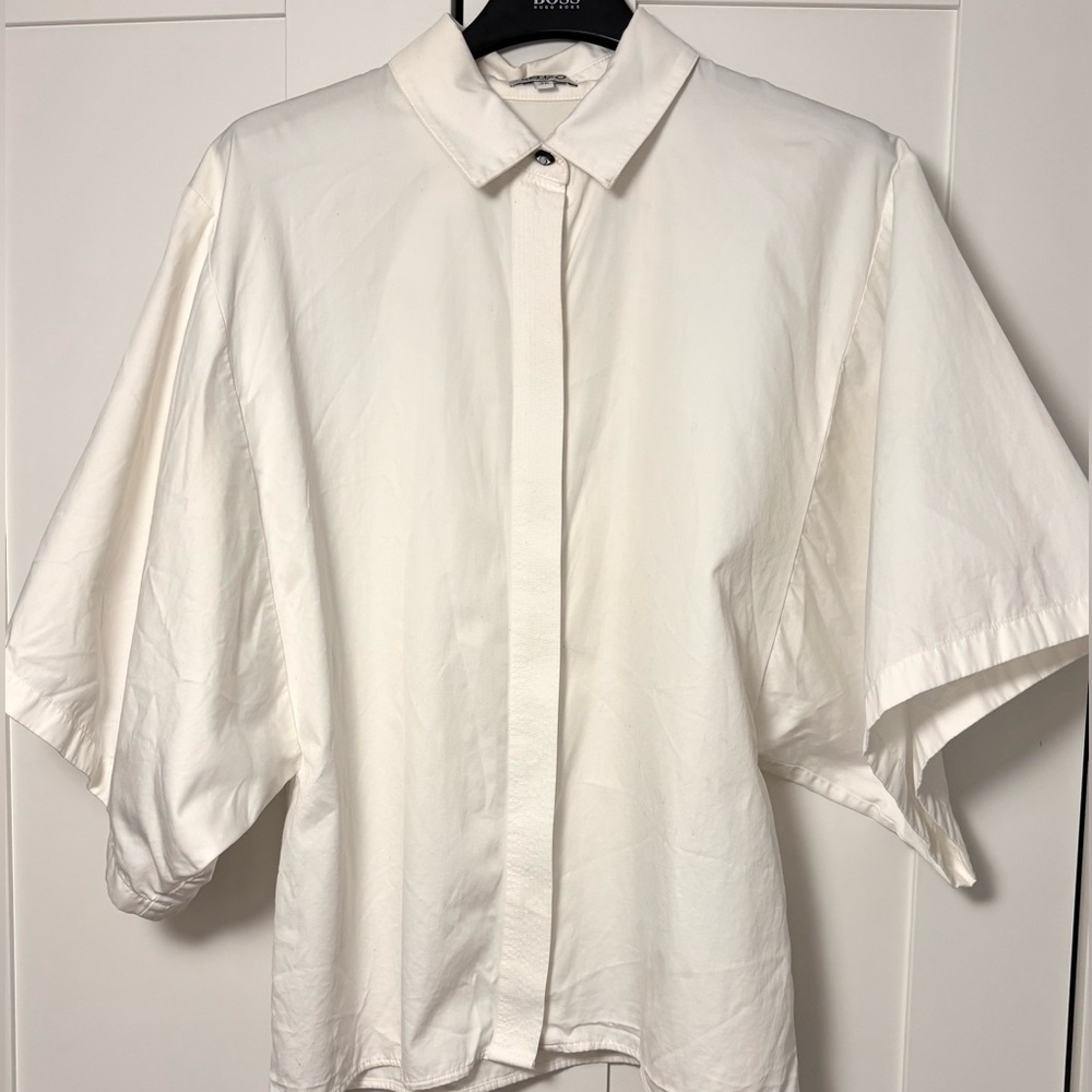Kenzo white collared shirt with eye button Size 36 - Picture 2 of 5